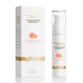 Универсальный массажный гель-смазка Allover Delicious Massage Gel с ароматом персика и аброкоса - 50 мл. - YESforLOV - купить с доставкой в Мытищах