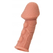 Насадка на фаллос с пузыриками, венками и ребристостью KOKOS Extreme Sleeve 09 - 12,7 см. - KOKOS - в Мытищах купить с доставкой
