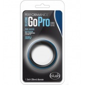 Черно-синее эрекционное кольцо Silicone Go Pro Cock Ring - Blush Novelties - в Мытищах купить с доставкой