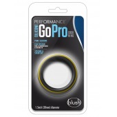Черно-желтое силиконовое эрекционное кольцо Silicone Go Pro Cock Ring - Blush Novelties - в Мытищах купить с доставкой