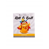 Стимулирующий презерватив-насадка Roll   Ball Banana - Sitabella - купить с доставкой в Мытищах