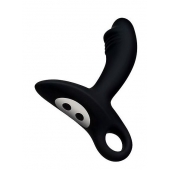 Черный силиконовый анальный вибромассажер Erokey - Erokay - в Мытищах купить с доставкой