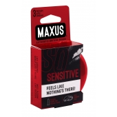 Ультратонкие презервативы в железном кейсе MAXUS Sensitive - 3 шт. - Maxus - купить с доставкой в Мытищах