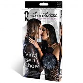 Черная виниловая ткань-простынь для эротических игр - Lux Fetish - купить с доставкой в Мытищах