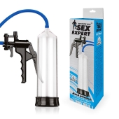 Прозрачная вакуумная помпа Sex Expert с насосом - Sex Expert - в Мытищах купить с доставкой