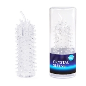 Закрытая рельефная насадка Crystal sleeve с усиками - 12 см. - Erowoman-Eroman - в Мытищах купить с доставкой