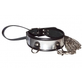 Стильный ошейник с металлическим блеском и поводком - Sitabella - купить с доставкой в Мытищах