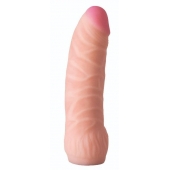 Телесная изогнутая насадка на Harness с коннектором BLACK LINE - 17 см. - LOVETOY (А-Полимер) - купить с доставкой в Мытищах