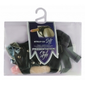 Черный пояс-трусики с двумя насадками Soft-Dolli - 16,5 и 10,5 см. - LOVETOY (А-Полимер) - купить с доставкой в Мытищах