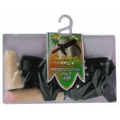 Черный пояс-трусики с двумя насадками  Экзотик-Linda  - 15,5 и 10,5 см. - LOVETOY (А-Полимер) - купить с доставкой в Мытищах