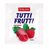Пробник гель-смазки Tutti-frutti с малиновым вкусом - 4 гр. - Биоритм - купить с доставкой в Мытищах