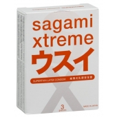 Ультратонкие презервативы Sagami Xtreme SUPERTHIN - 3 шт. - Sagami - купить с доставкой в Мытищах