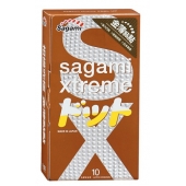 Презервативы Sagami Xtreme FEEL UP с точечной текстурой и линиями прилегания - 10 шт. - Sagami - купить с доставкой в Мытищах
