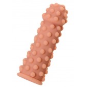 Телесная реалистичная насадка KOKOS Extreme Sleeve 02 с дополнительной стимуляцией - 12,7 см. - KOKOS - в Мытищах купить с доставкой