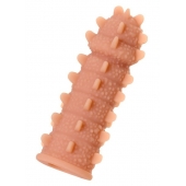 Телесная реалистичная насадка KOKOS Extreme Sleeve 04 с дополнительной стимуляцией - 12,7 см. - KOKOS - в Мытищах купить с доставкой