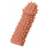 Телесная реалистичная насадка KOKOS Extreme Sleeve 07 с дополнительной стимуляцией - 12,7 см. - KOKOS - в Мытищах купить с доставкой