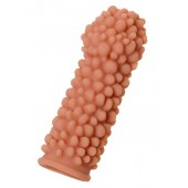 Телесная реалистичная насадка KOKOS Extreme Sleeve 08 с дополнительной стимуляцией - 12,7 см. - KOKOS - в Мытищах купить с доставкой