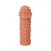 Телесная реалистичная насадка KOKOS Extreme Sleeve 10 с дополнительной стимуляцией - 14,7 см. - KOKOS - в Мытищах купить с доставкой