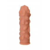 Телесная реалистичная насадка KOKOS Extreme Sleeve 11 с дополнительной стимуляцией - 12,7 см. - KOKOS - в Мытищах купить с доставкой