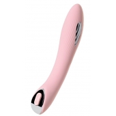 Розовый силиконовый вибратор с электростимуляцией TESLA G-POINT - 21 см. - ToyFa - купить с доставкой в Мытищах