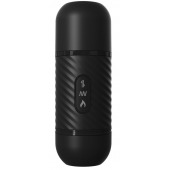 Черный вибромассажер с функцией поступательных движений Ass Thruster - Pipedream - купить с доставкой в Мытищах