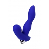 Синий силиконовый вибростимулятор простаты Stroman - 14,5 см. - ToyFa - в Мытищах купить с доставкой