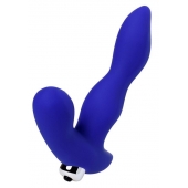 Синий силиконовый вибростимулятор простаты Stroman - 14,5 см. - ToyFa - в Мытищах купить с доставкой