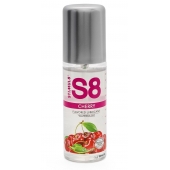Смазка на водной основе S8 Flavored Lube со вкусом вишни - 125 мл. - Stimul8 - купить с доставкой в Мытищах