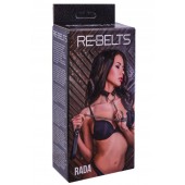 Черный поводок и чокер с кольцом Rada - Rebelts - купить с доставкой в Мытищах