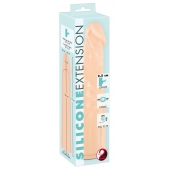 Телесная насадка-удлинитель Silicone Extension - 19 см. - Orion - в Мытищах купить с доставкой