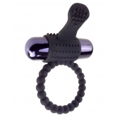 Черное эрекционное виброкольцо Vibrating Silicone Super Ring - Pipedream - в Мытищах купить с доставкой