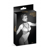 Черная упряжь на грудь Julia - Bijoux Pour Toi - купить с доставкой в Мытищах