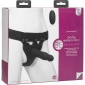 Черный полый вибрострапон Body Extensions BE Aroused - 17,78 см. - Doc Johnson - купить с доставкой в Мытищах