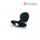 Черная пробка Mystim Rocking Vibe S с возможностью подключения к электростимулятору - 9,7 см. - MyStim - купить с доставкой в Мытищах