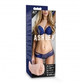 Телесный мастурбатор-вагина с вибропулей Ashley - Blush Novelties - в Мытищах купить с доставкой