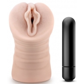 Телесный мастурбатор-вагина с вибропулей Ashley - Blush Novelties - в Мытищах купить с доставкой