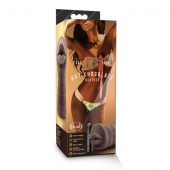 Коричневый мастурбатор-ротик Heather - Blush Novelties - в Мытищах купить с доставкой