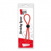 Красное эрекционное лассо с одной бусиной-утяжкой STRETCHY THIN LASSO - Dream Toys - в Мытищах купить с доставкой