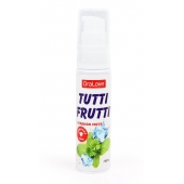 Гель-смазка Tutti-frutti со вкусом сладкой мяты - 30 гр. - Биоритм - купить с доставкой в Мытищах