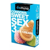 Презервативы для орального секса DOMINO Sweet Sex с ароматом мороженого - 3 шт. - Domino - купить с доставкой в Мытищах