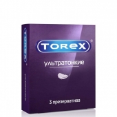 Презервативы Torex  Ультратонкие  - 3 шт. - Torex - купить с доставкой в Мытищах