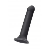 Черный фаллос на присоске Silicone Bendable Dildo XL - 20 см. - Strap-on-me - купить с доставкой в Мытищах
