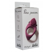 Бордовое эрекционное виброкольцо Pure Passion Midnight - Lola Games - в Мытищах купить с доставкой