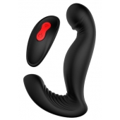 Черный вибромассажер простаты SWIRLING P-PLEASER - Dream Toys - в Мытищах купить с доставкой