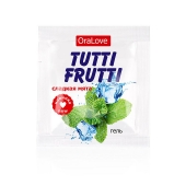Пробник гель-смазки Tutti-frutti со вкусом мяты - 4 гр. - Биоритм - купить с доставкой в Мытищах