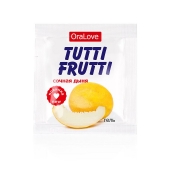 Пробник гель-смазки Tutti-frutti со вкусом сочной дыни - 4 гр. - Биоритм - купить с доставкой в Мытищах