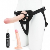 Регулируемые трусики с 2 насадками - 16 и 15 см. - Lux Fetish - купить с доставкой в Мытищах