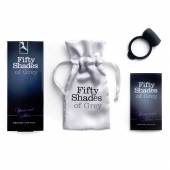 Темно-серое эрекционное кольцо Vibrating Love Ring с вибрацией - Fifty Shades of Grey - в Мытищах купить с доставкой