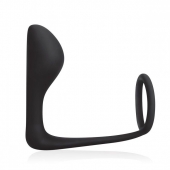 Стимулятор простаты с фиксацией эрекционным кольцом Prostate Gear - BlueLine - в Мытищах купить с доставкой