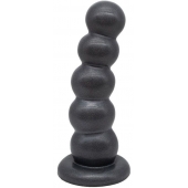 Черная насадка-плаг на харнесс PLATINUM 7 - 19,5 см. - LOVETOY (А-Полимер) - купить с доставкой в Мытищах